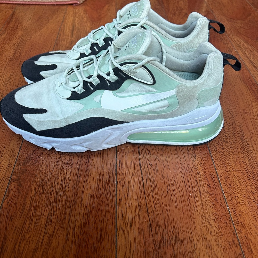 Nike Women's Air Max 270 React Mint and Black